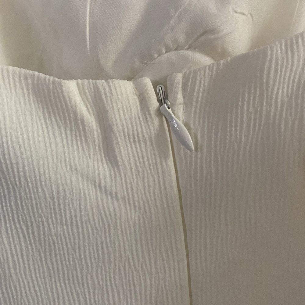 NWT Hello Molly White Spaghetti Strap Side Slit Midi Dress - Picture 5 of 10